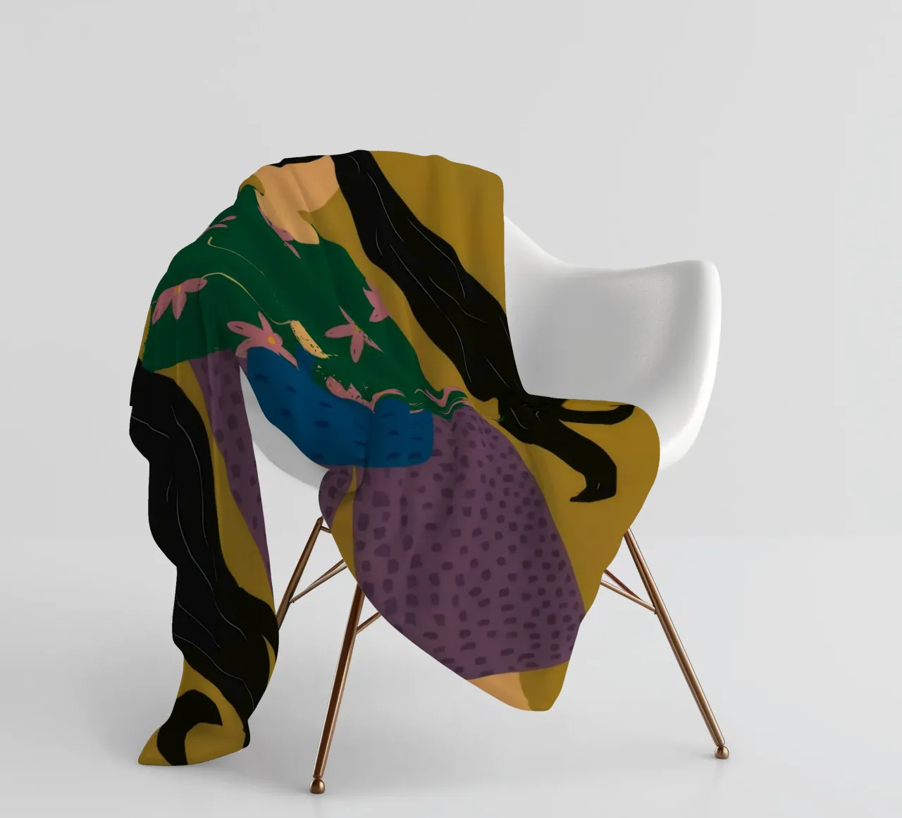Maglione a stelle verdi coperta in pile da Haven Fantasy