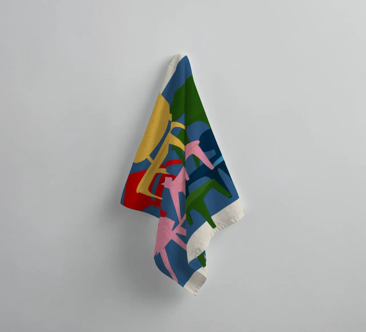 Stacked Chair Sculpture towel by Pale Aura