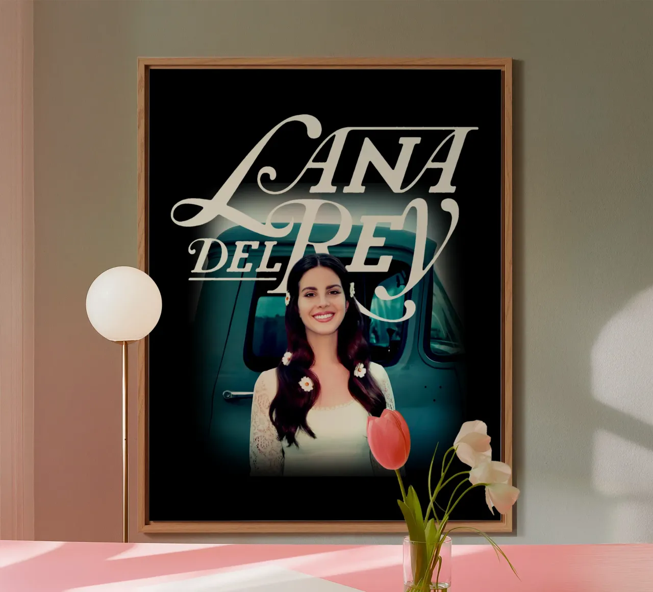 Auto d'epoca - Lana Del Rey alluminio dibond da https://www.juniqe.com/uk/shop/Henndraws