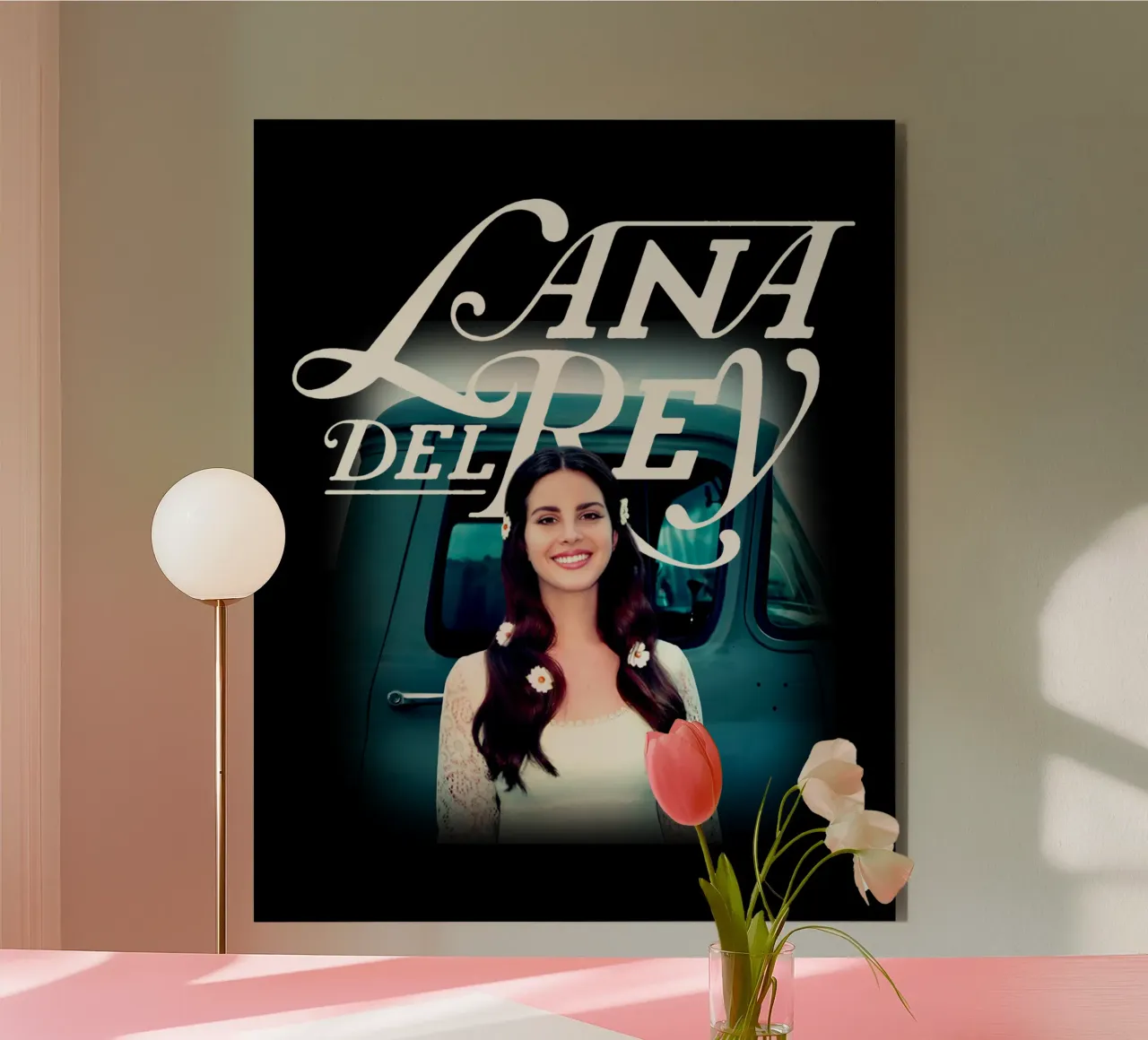 Auto d'epoca - Lana Del Rey alluminio dibond da https://www.juniqe.com/uk/shop/Henndraws