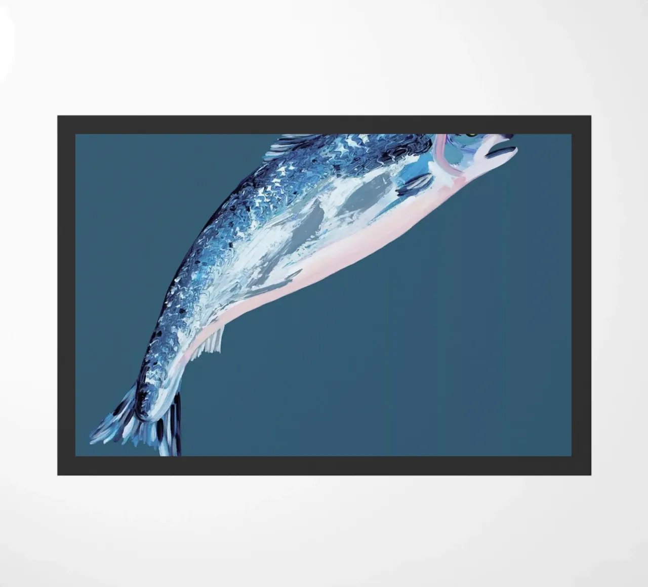 Leaping Salmon zerbino da Alice Straker