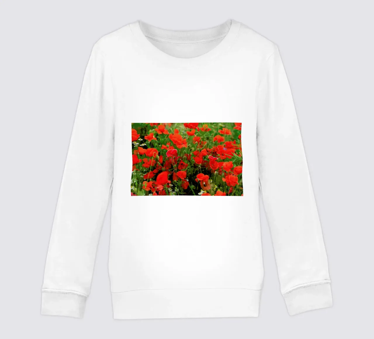 Red Poppyfield felpa bambino da Curious Collections by Marielle Leenders