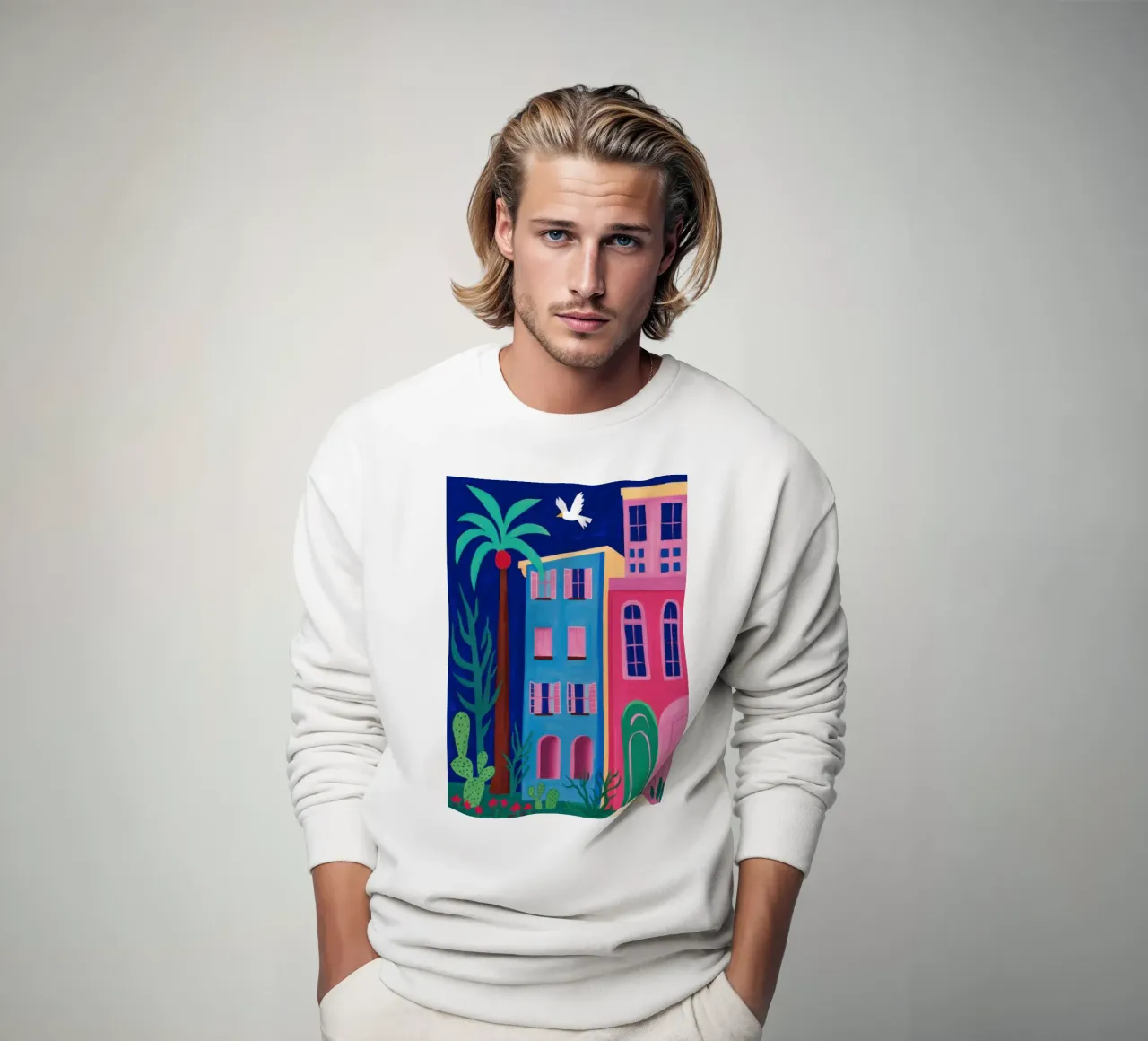 Strada collinare colorata felpa da Pale Aura