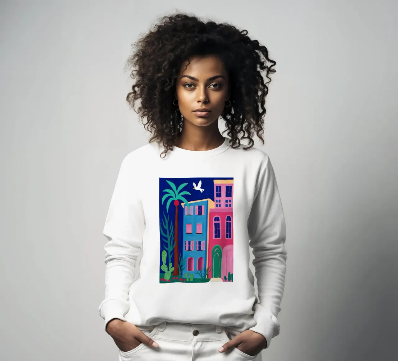 Strada collinare colorata felpa da Pale Aura