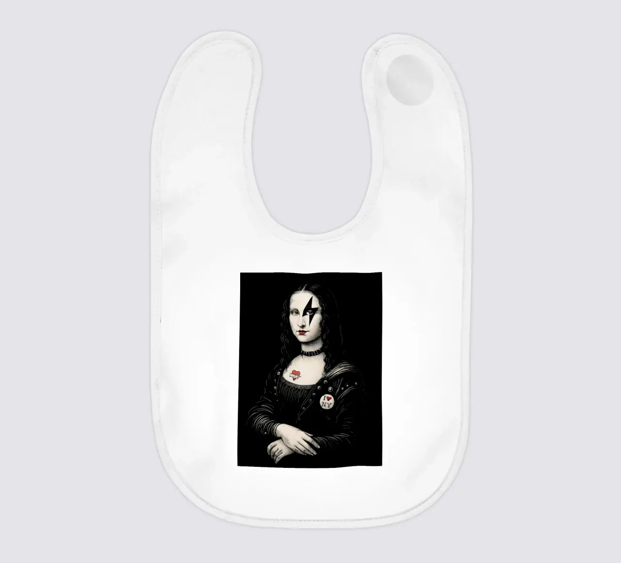 Monna Lisa punk rock bavaglino da 🥝 KIWI STORE