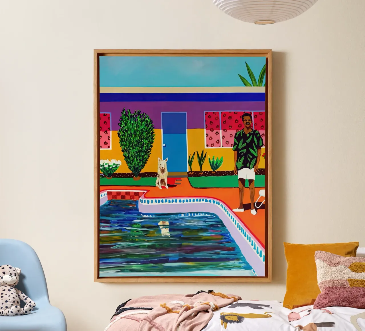 Goedemiddag Alan Fears canvas met Baklijst van ART BEST