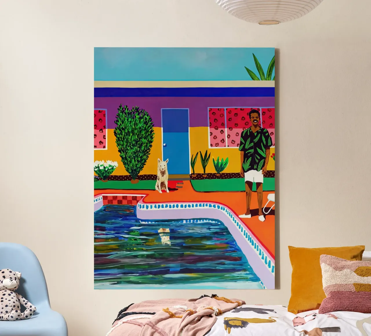 Goedemiddag Alan Fears canvas met Baklijst van ART BEST