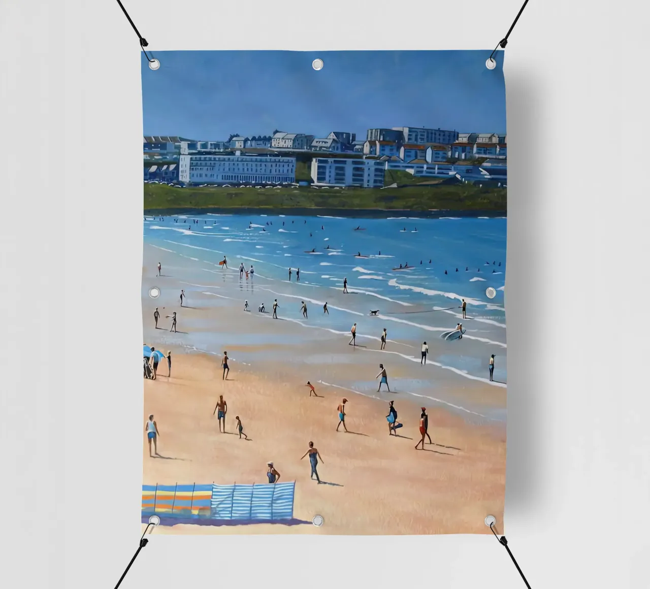 pomeriggio in spiaggia David Harrison telo in pvc da ART BEST