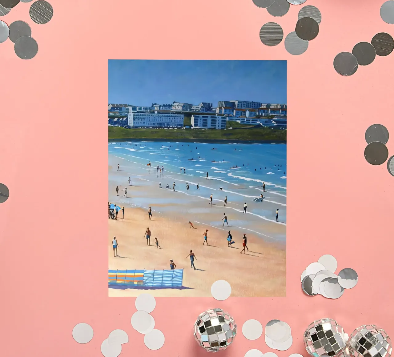après-midi à la plage David Harrison autocollant de ART BEST