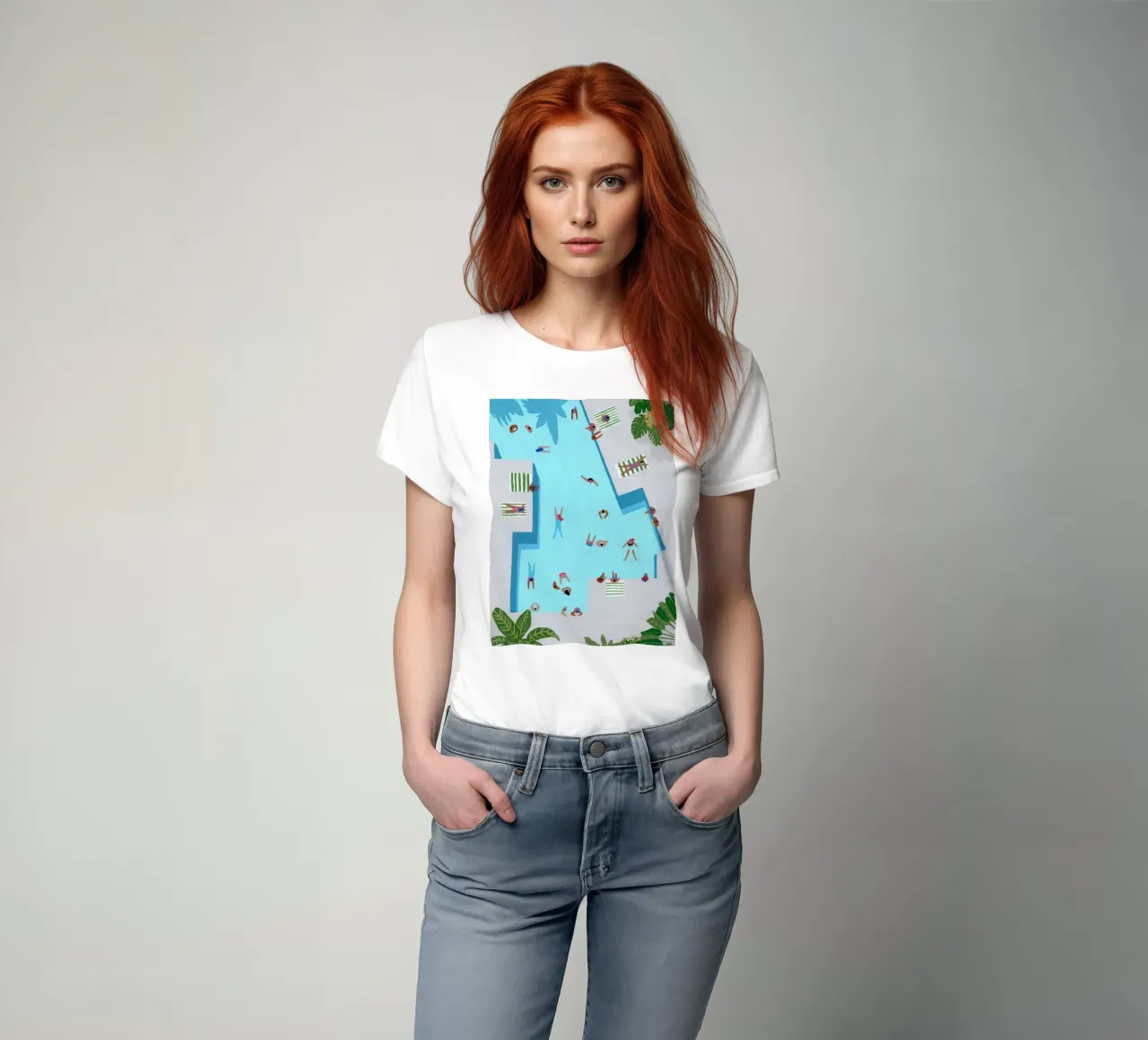 Crisp Cut Swimm t-shirt by ART BEST