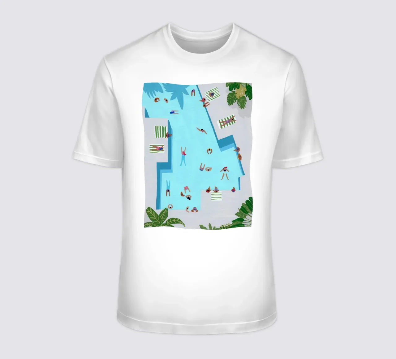 Crisp Cut Swimm t-shirt by ART BEST