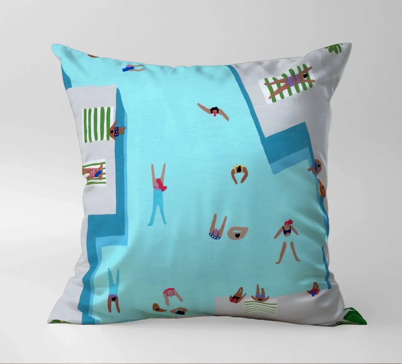 Crisp Cut Swimm decorative cushion by ART BEST