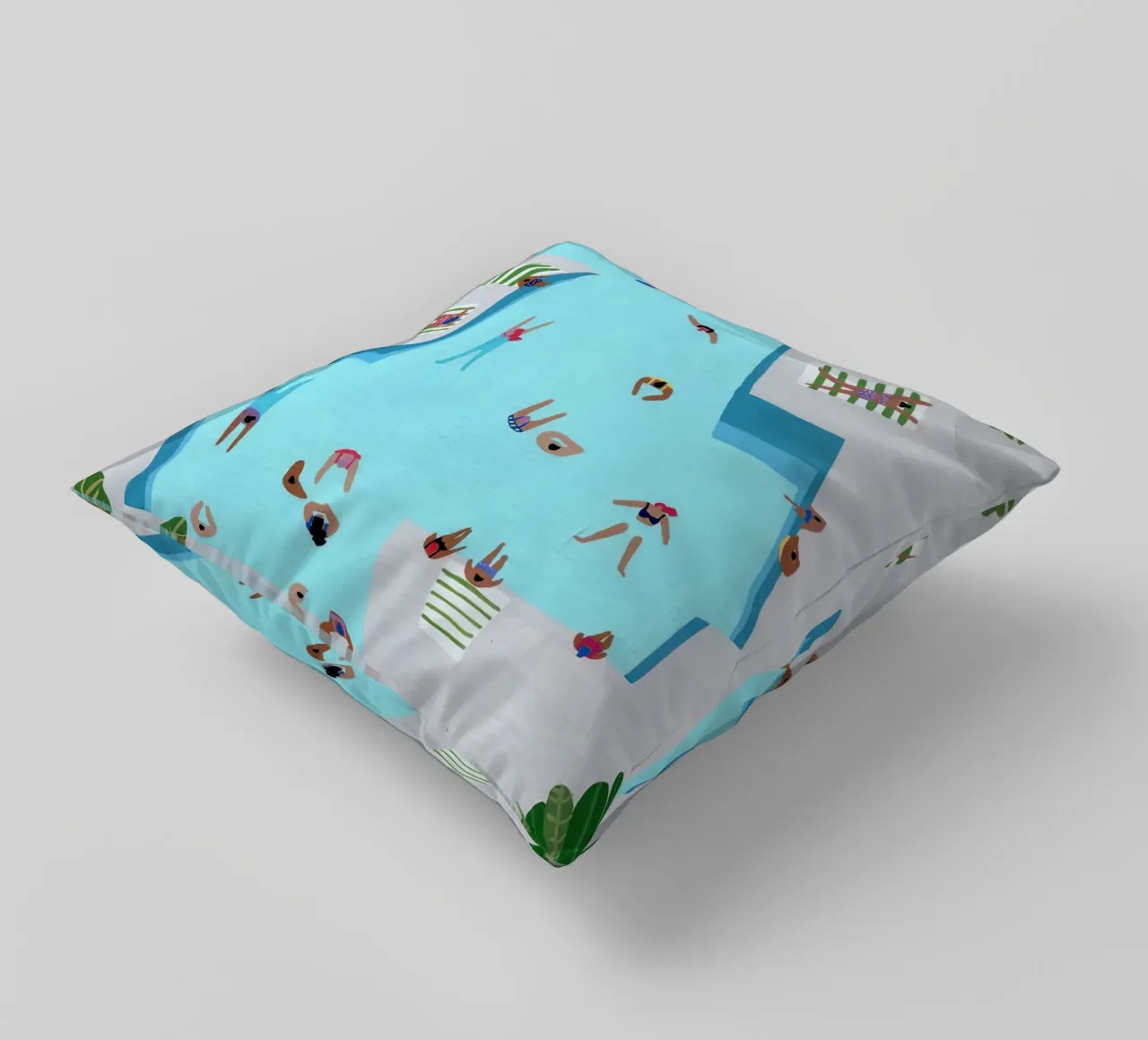 Crisp Cut Swimm decorative cushion by ART BEST