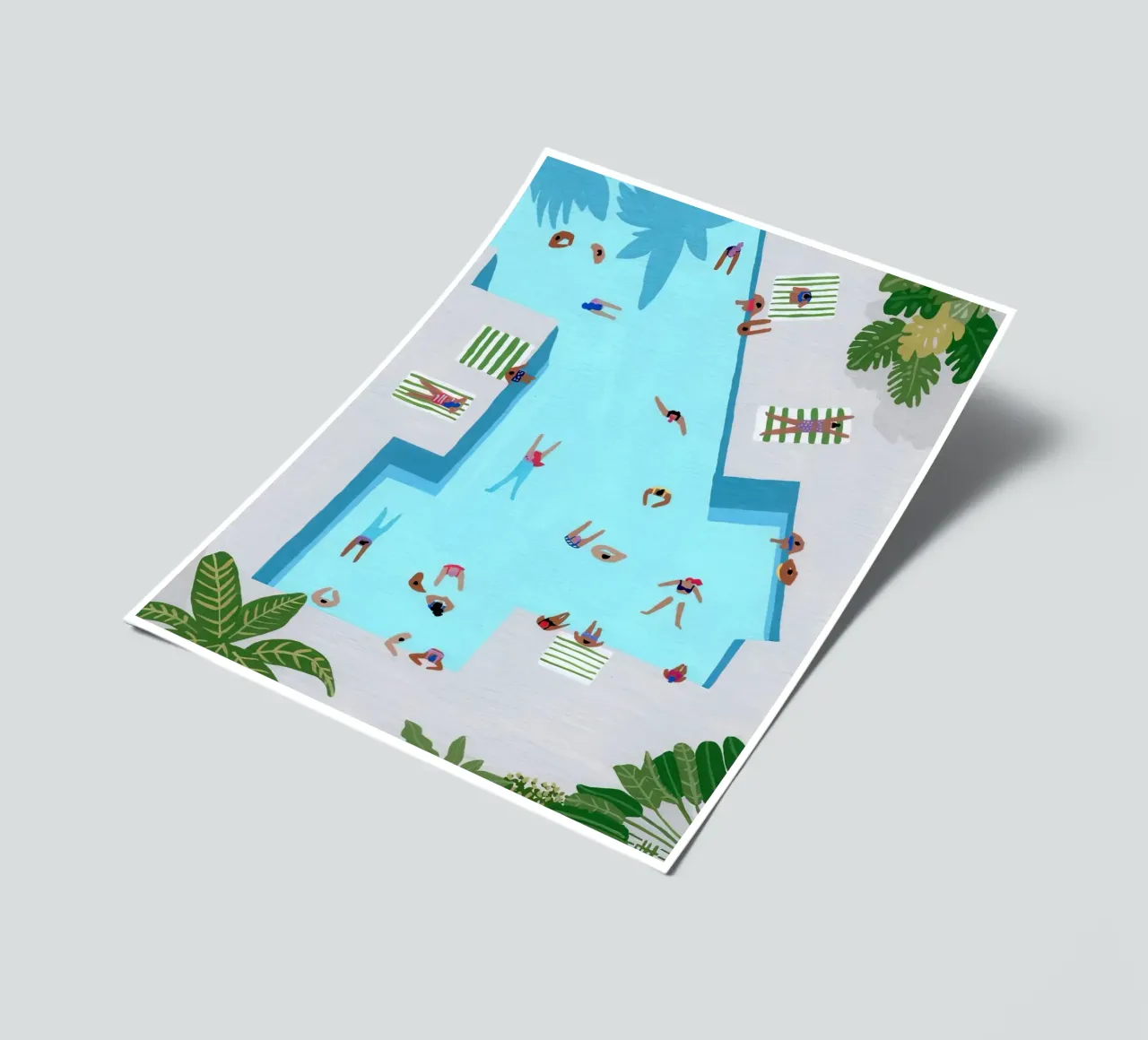 Crisp Cut Swimm sticker sheet by ART BEST