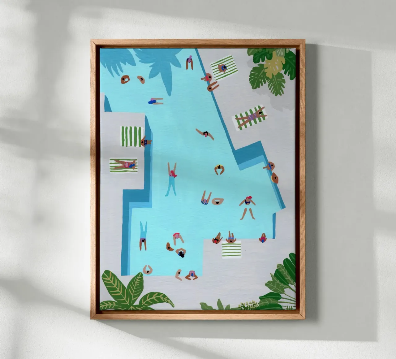 Crisp Cut Swimm canvas by ART BEST