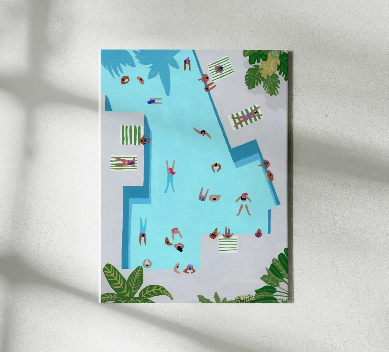 Crisp Cut Swimm canvas by ART BEST