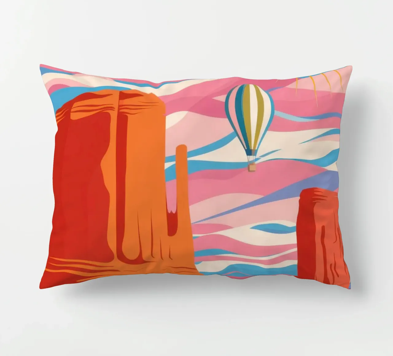 Desert Sunset Mirage decorative cushion by Pale Aura