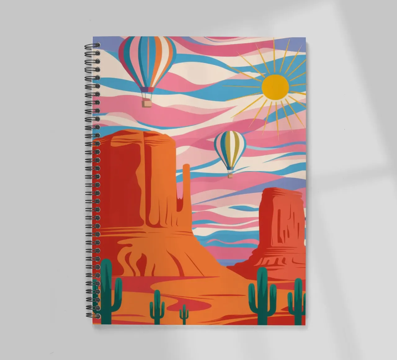 Desert Sunset Mirage spiral notebook by Pale Aura