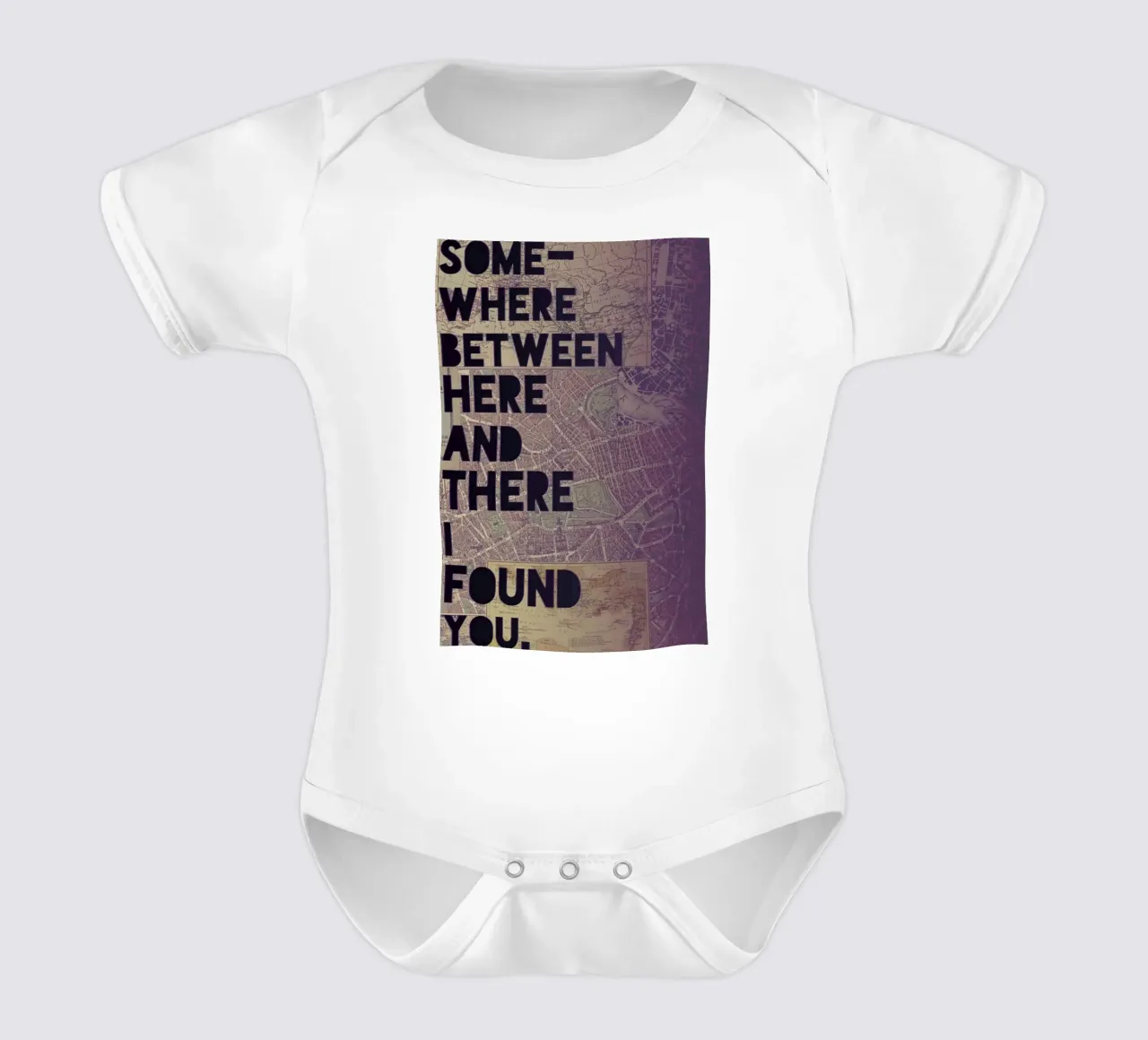 Here and There body neonato maniche corte da Leah Flores