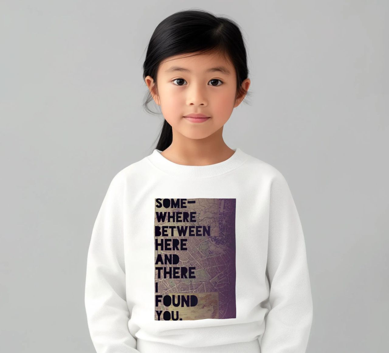 Here and There felpa bambino da Leah Flores