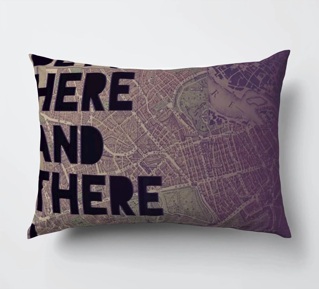 Here and There cuscino da Leah Flores