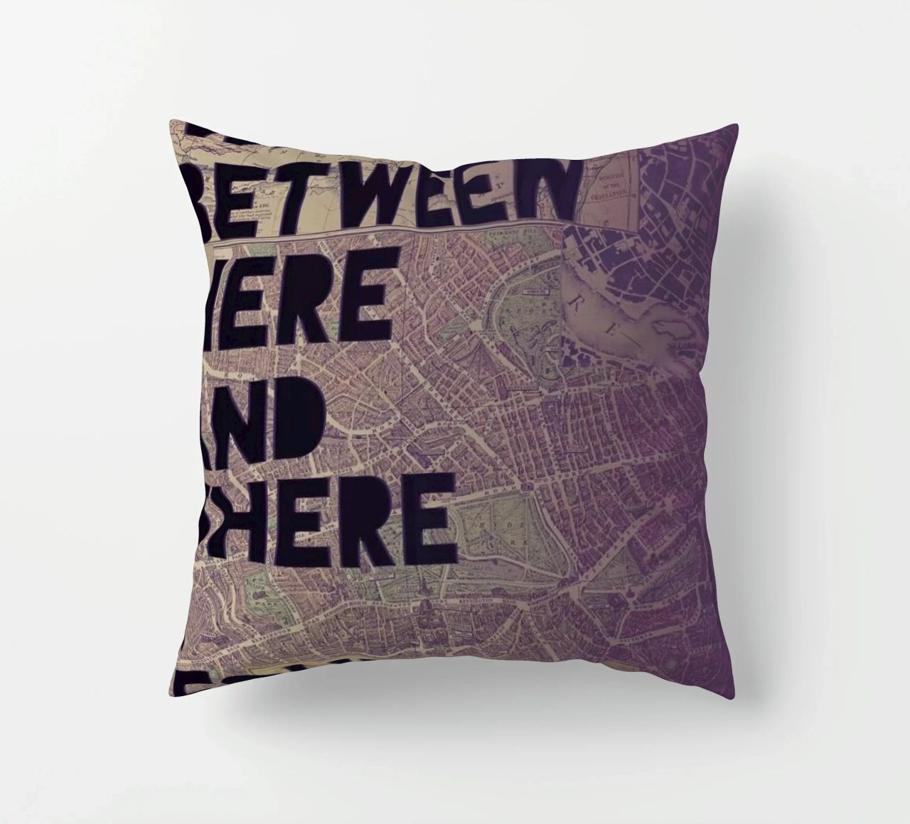 Here and There cuscino da Leah Flores