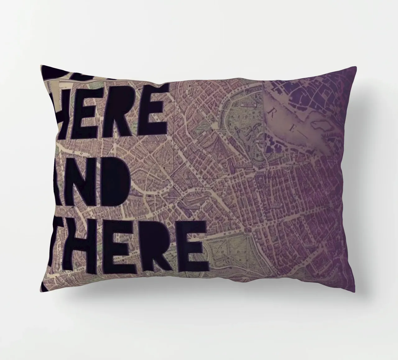 Here and There cojín de Leah Flores