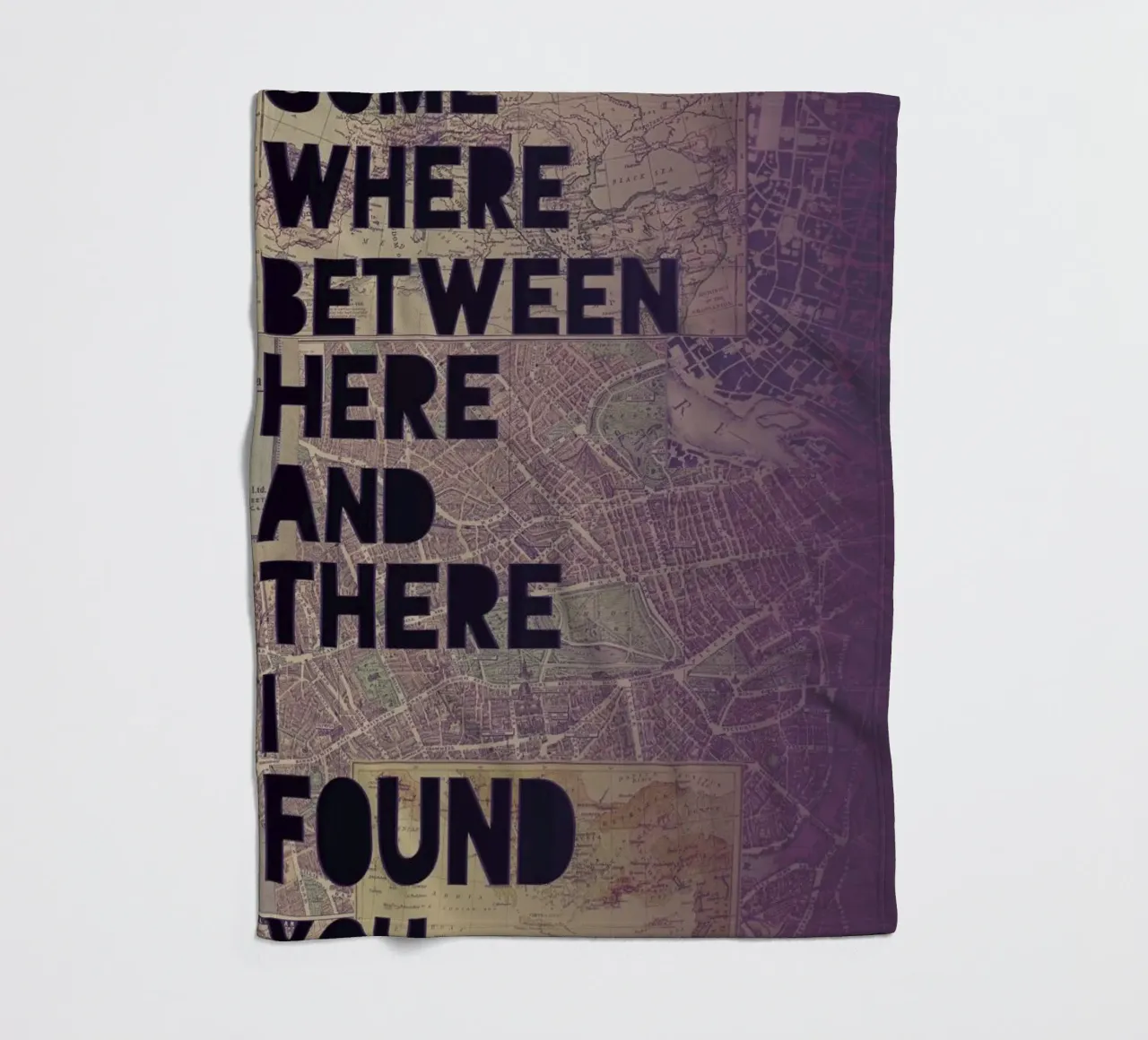 Here and There coperta in pile da Leah Flores
