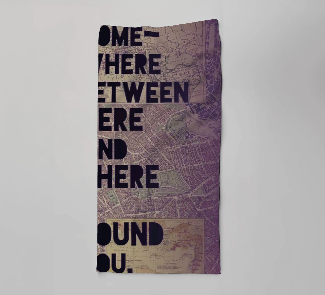 Here and There asciugamano da bagno da Leah Flores