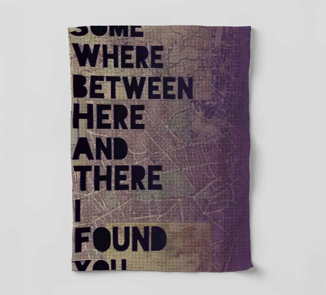 Here and There paño de cocina de Leah Flores