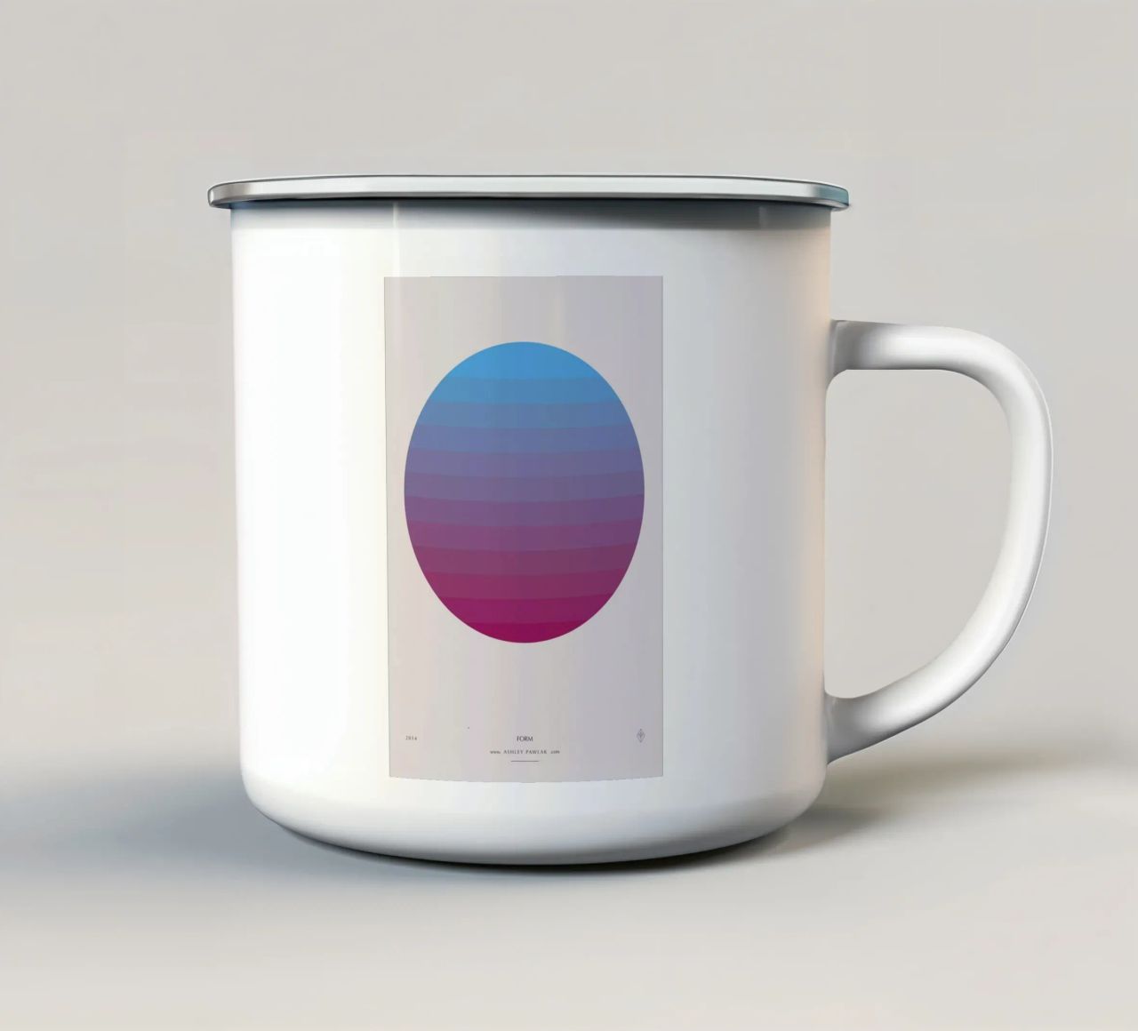 Senses - Form tazza in smalto da Ash Nico