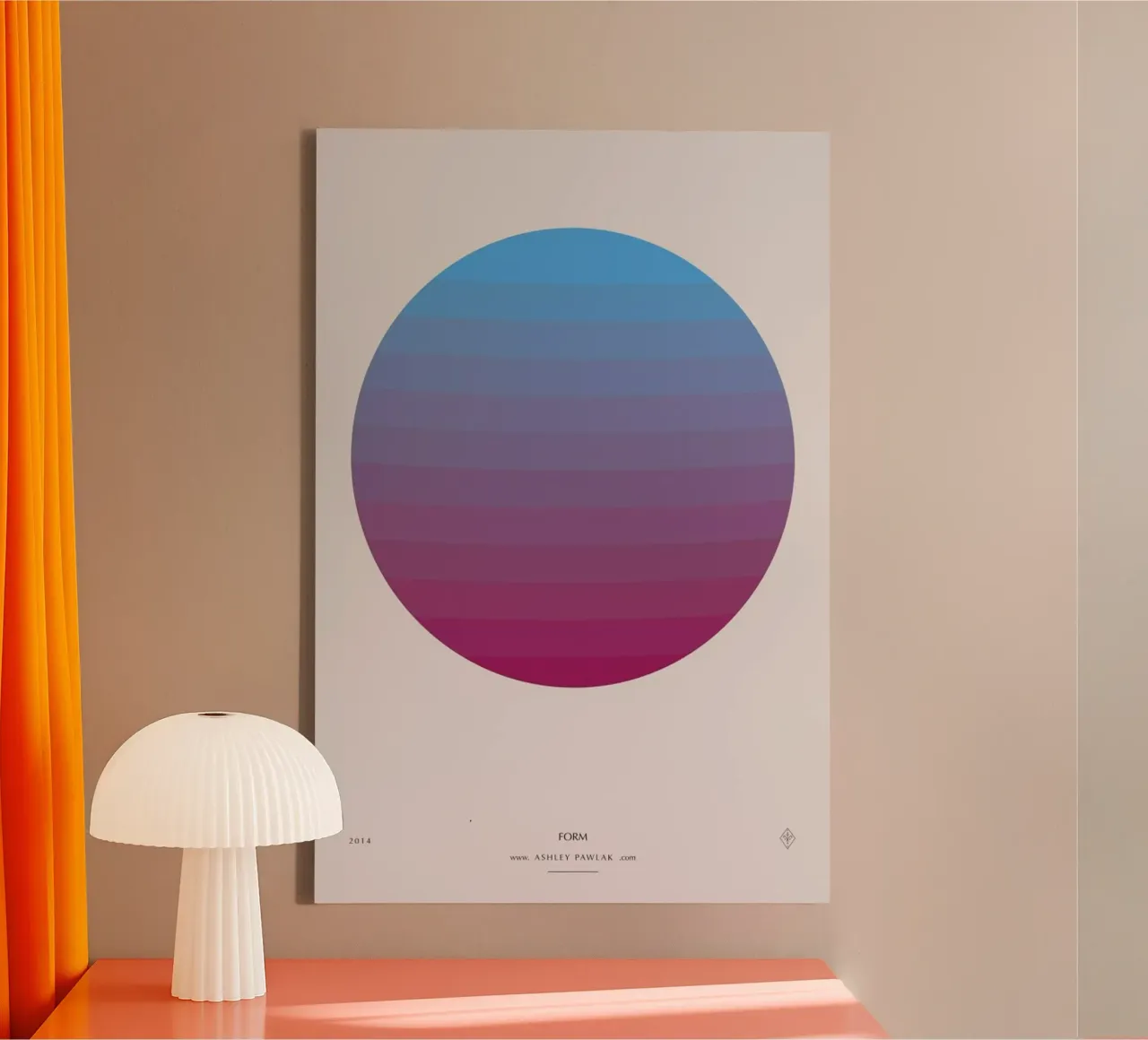 Senses - Form canvas van Ash Nico
