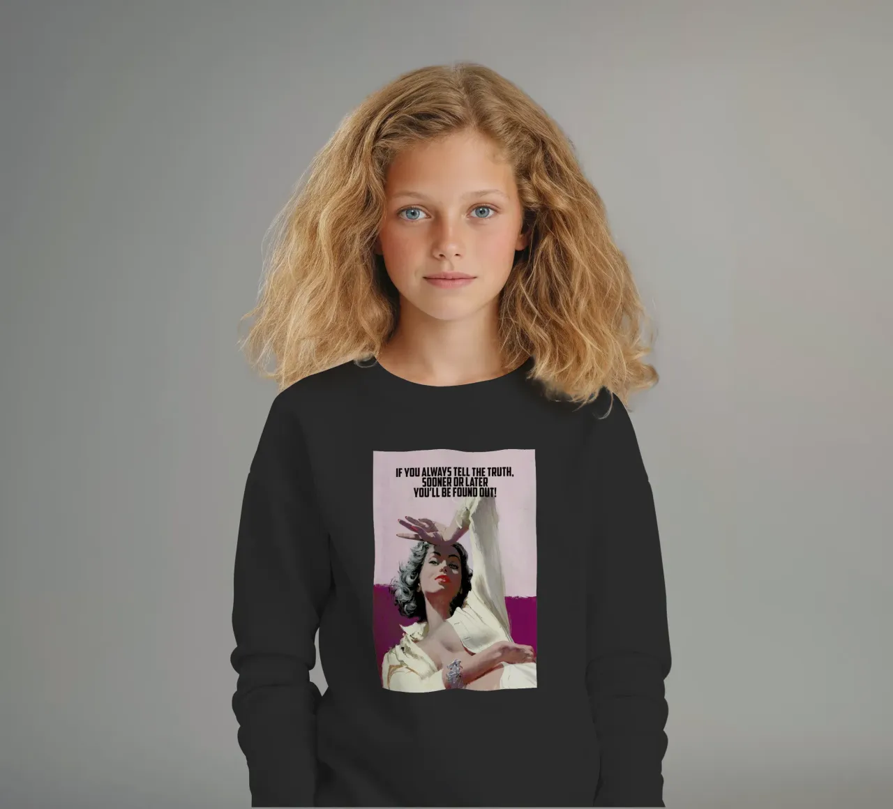 If You Always Tell The Truth felpa bambino da Gallery Print and Art Limited