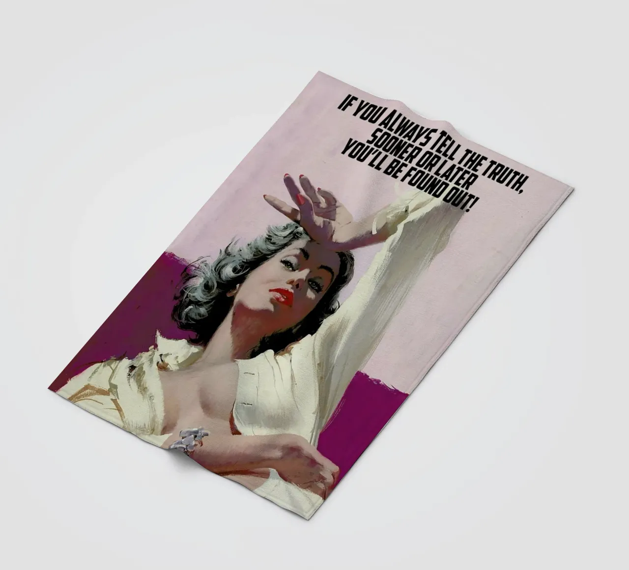 If You Always Tell The Truth coperta in pile da Gallery Print and Art Limited