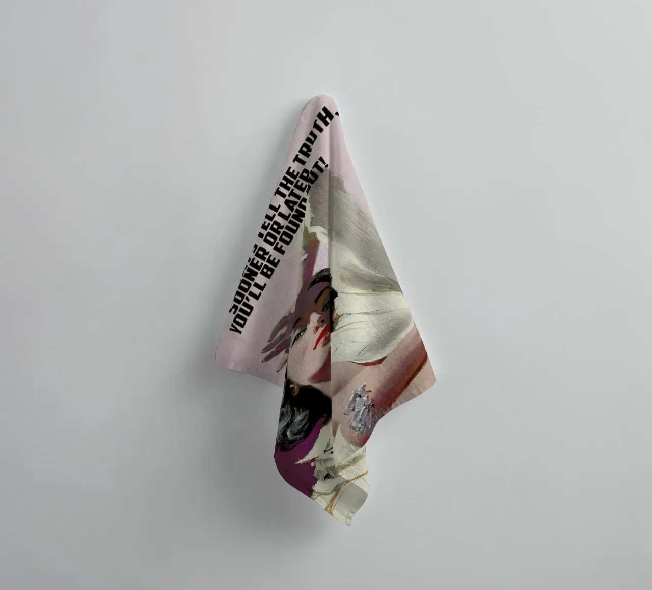If You Always Tell The Truth asciugamano da bagno da Gallery Print and Art Limited