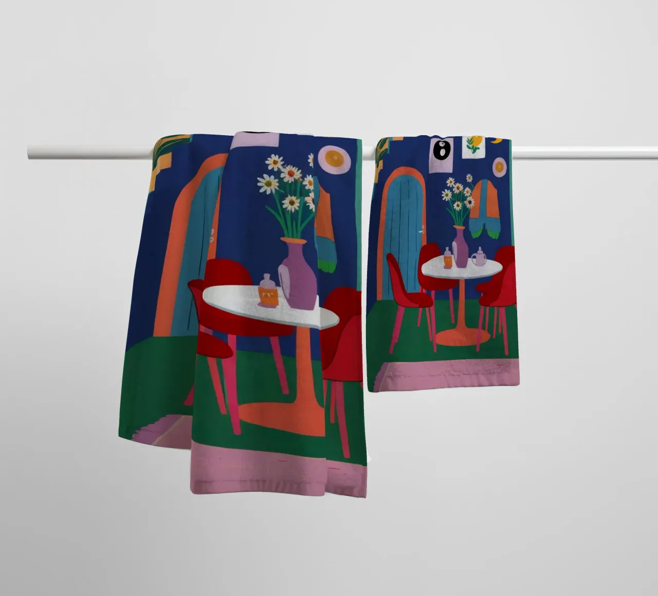 Yin Yang Rendezvous towel by Haven Fantasy