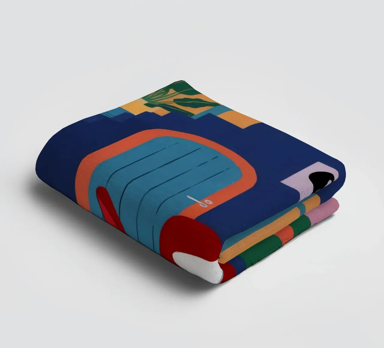 Yin Yang Rendezvous towel by Haven Fantasy