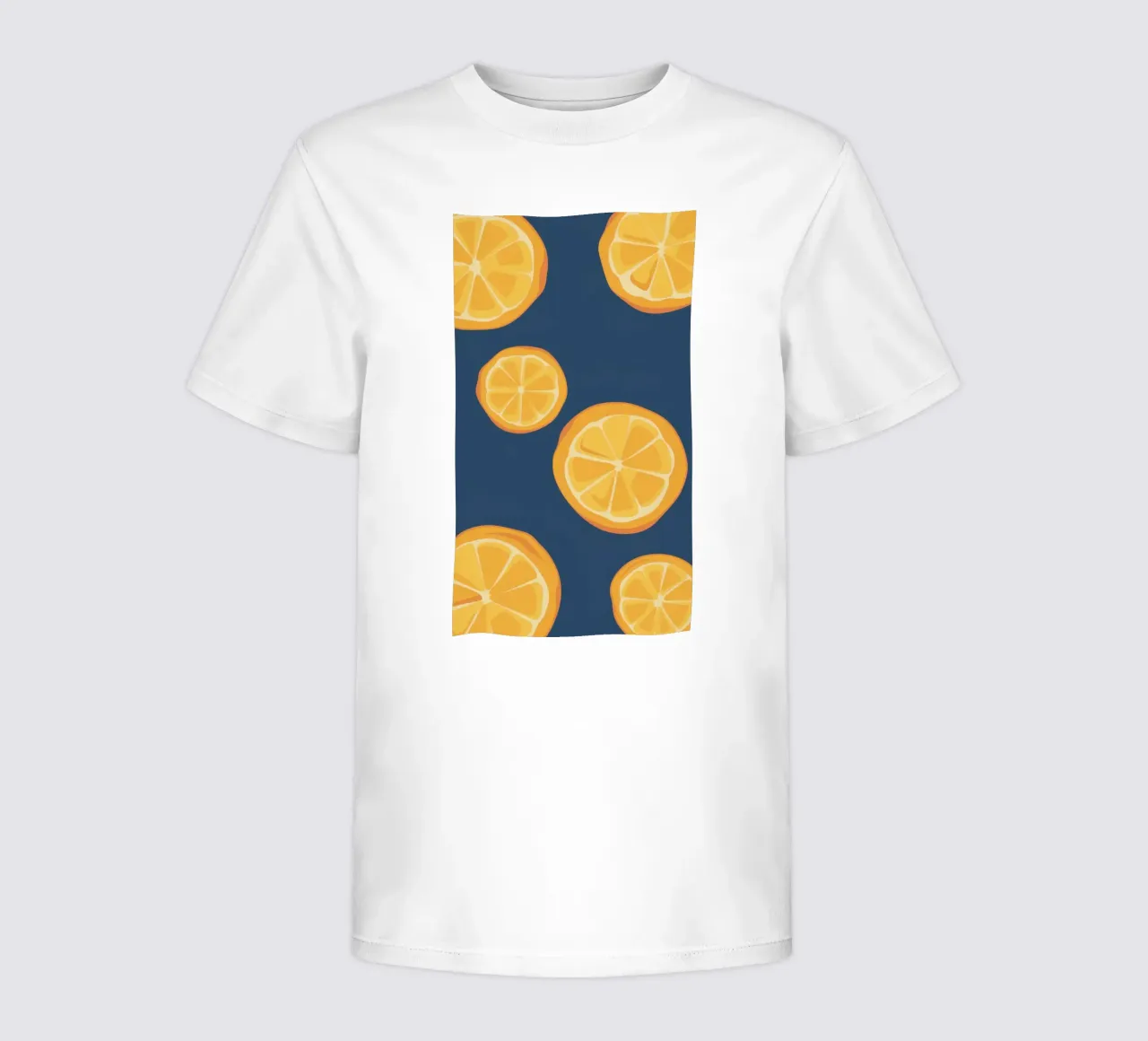 Orange Slice Pattern kinder t-shirt van Pale Aura