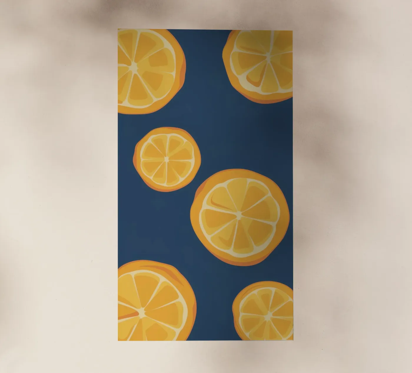 Orange Slice Pattern backlit folie van Pale Aura