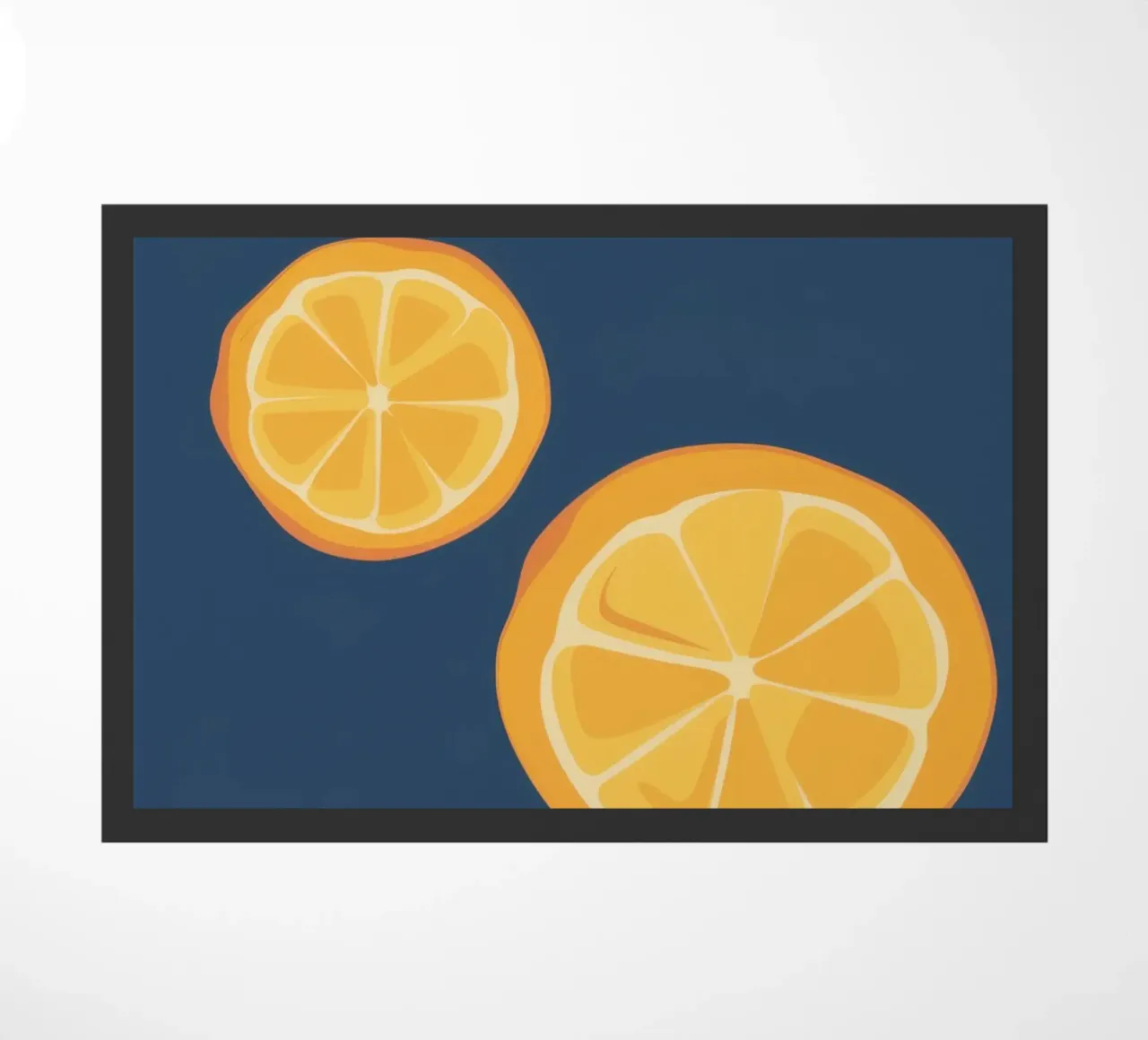 Orange Slice Pattern doormat by Pale Aura