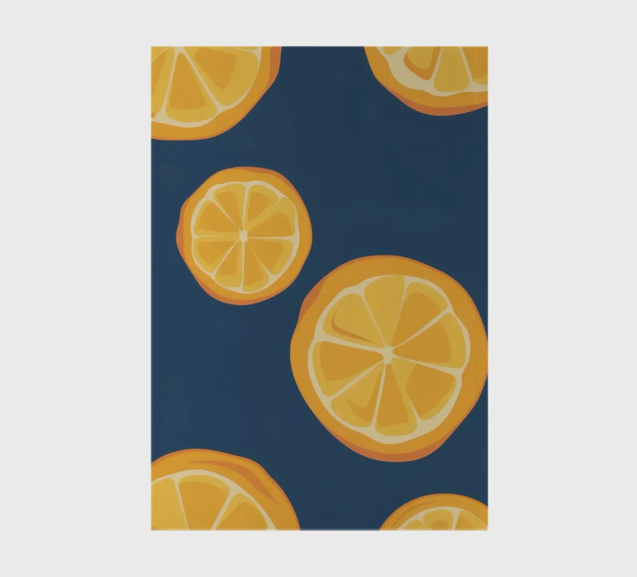 Orange Slice Pattern notebook by Pale Aura