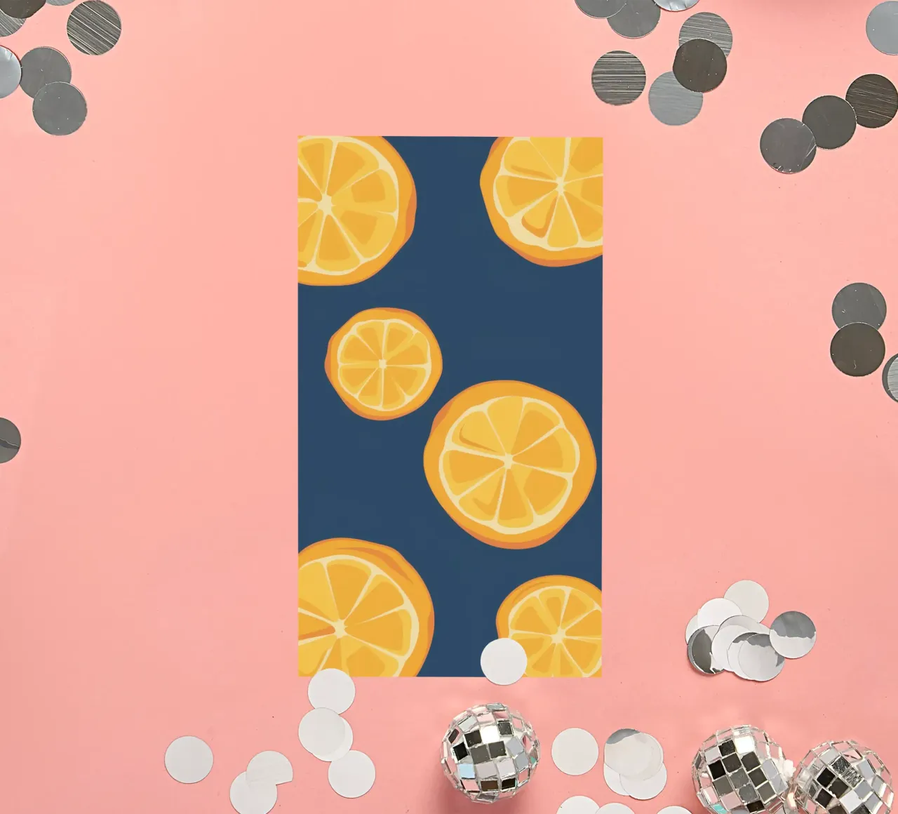 Orange Slice Pattern sticker by Pale Aura