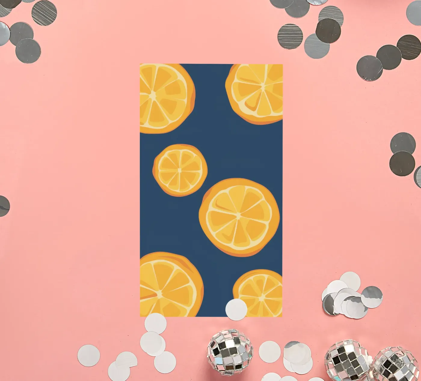 Orange Slice Pattern sticker by Pale Aura
