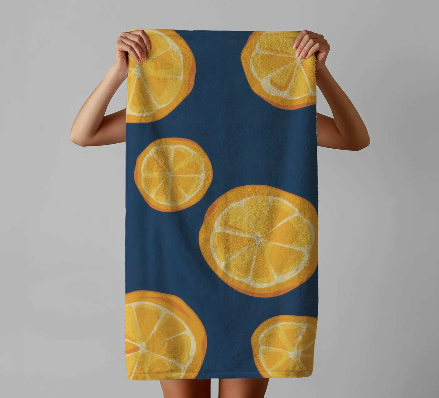 Orange Slice Pattern Handtuch von Pale Aura