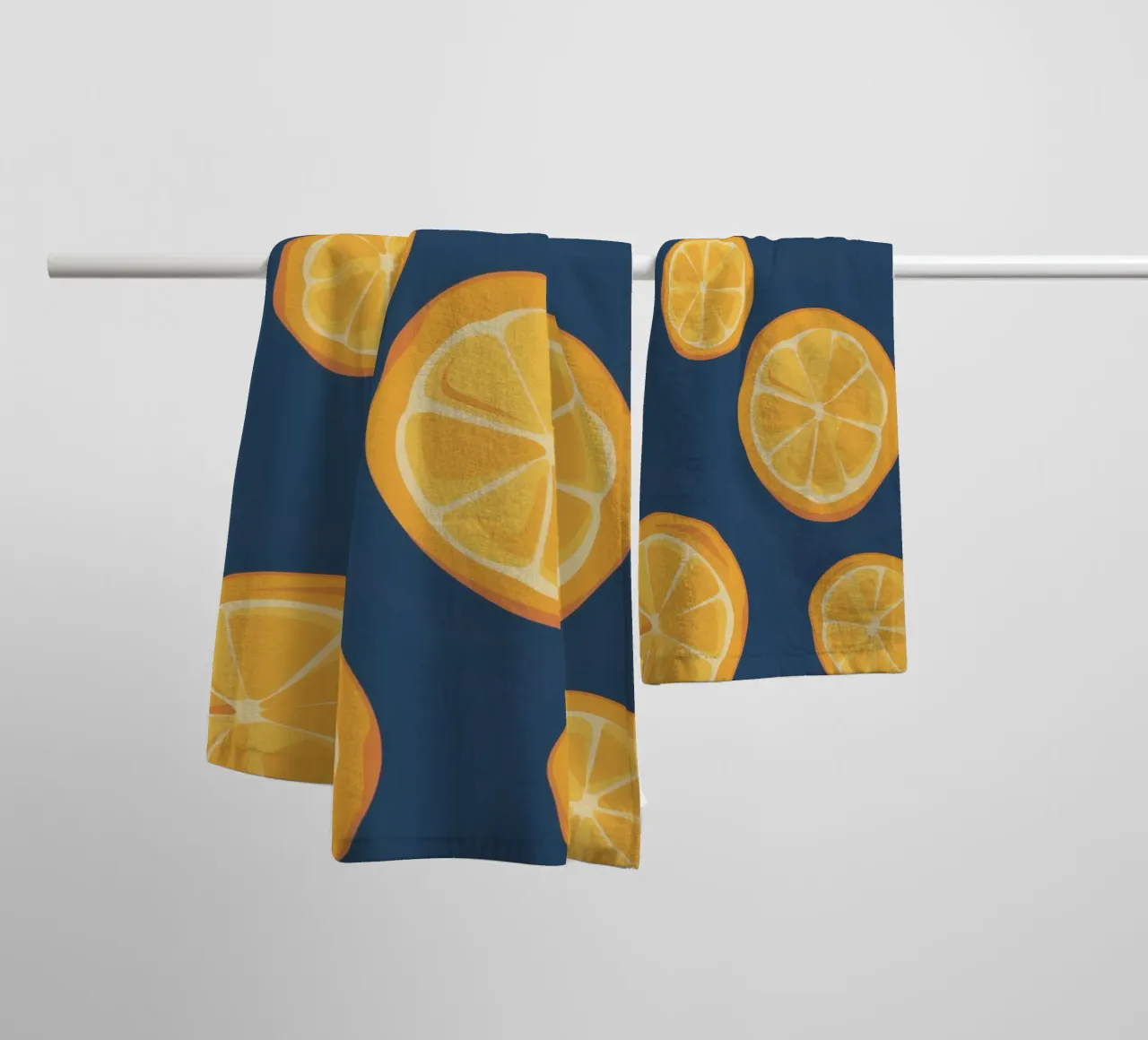 Orange Slice Pattern towel by Pale Aura