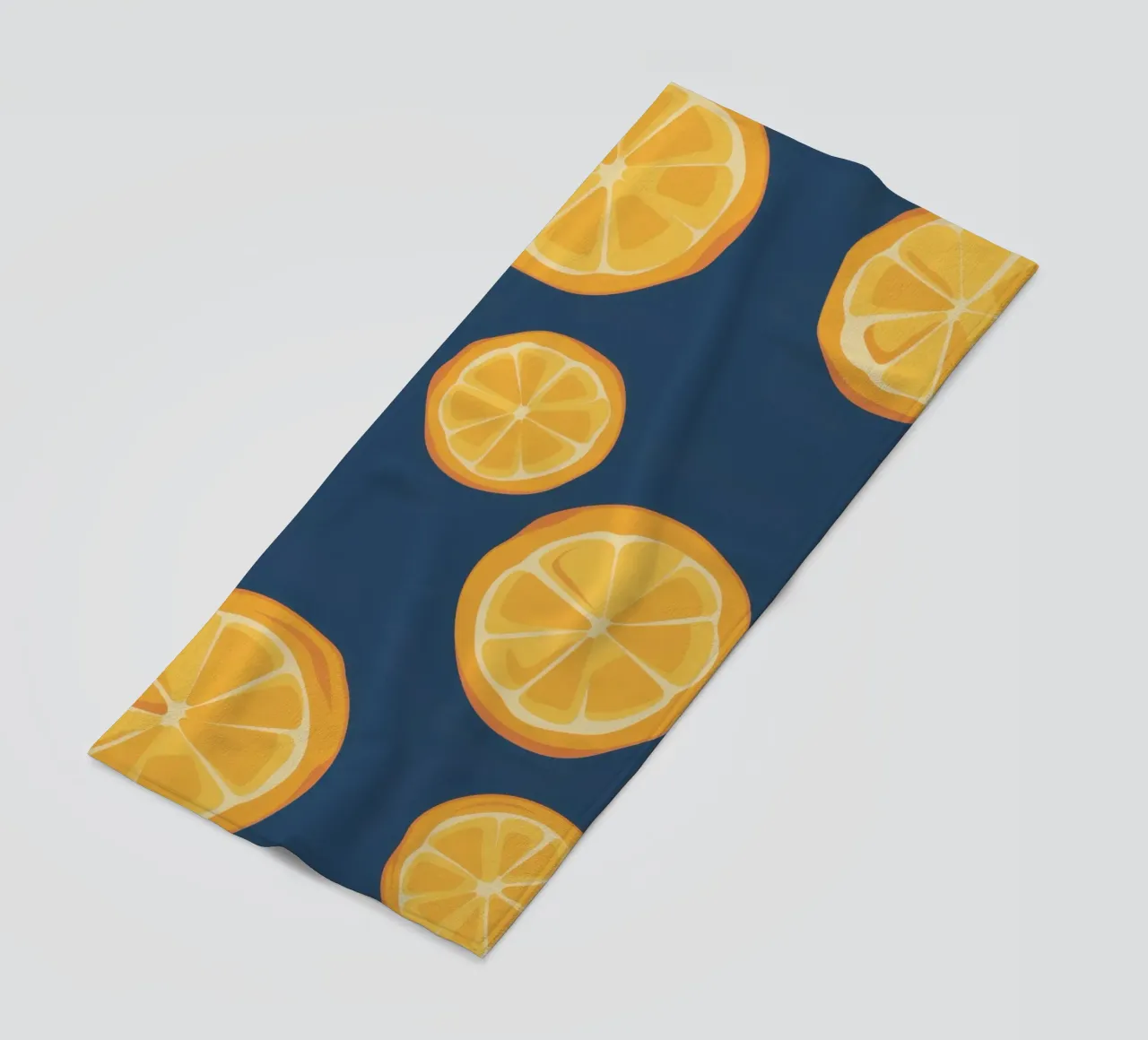 Orange Slice Pattern beach towel by Pale Aura