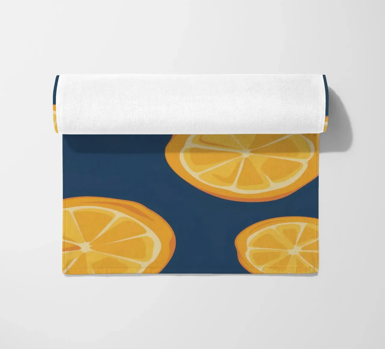 Orange Slice Pattern beach towel by Pale Aura