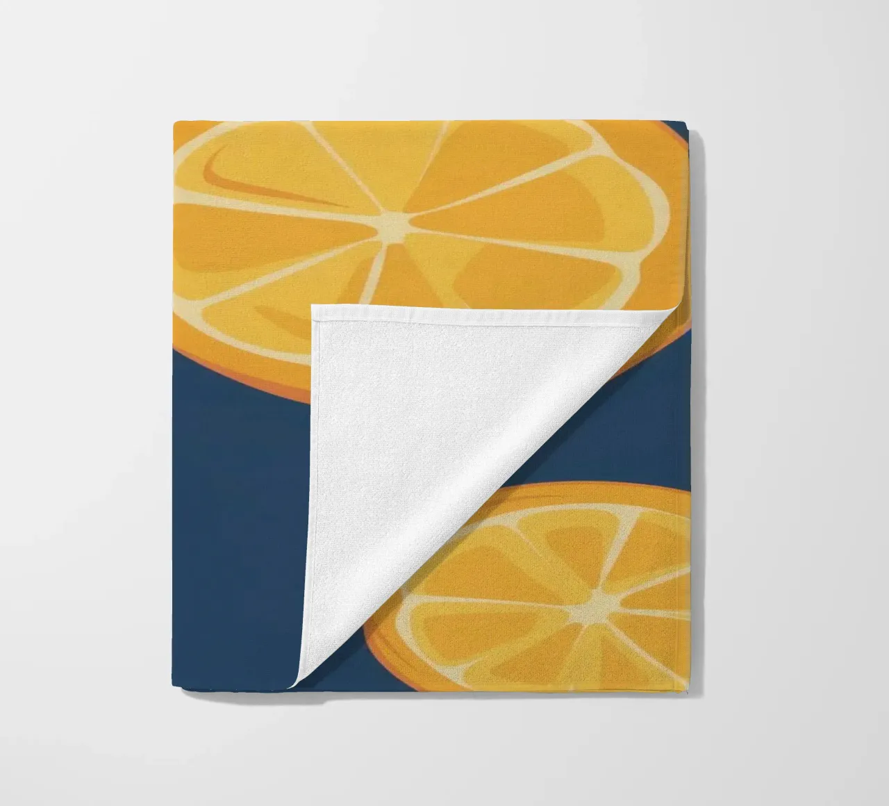 Orange Slice Pattern beach towel by Pale Aura