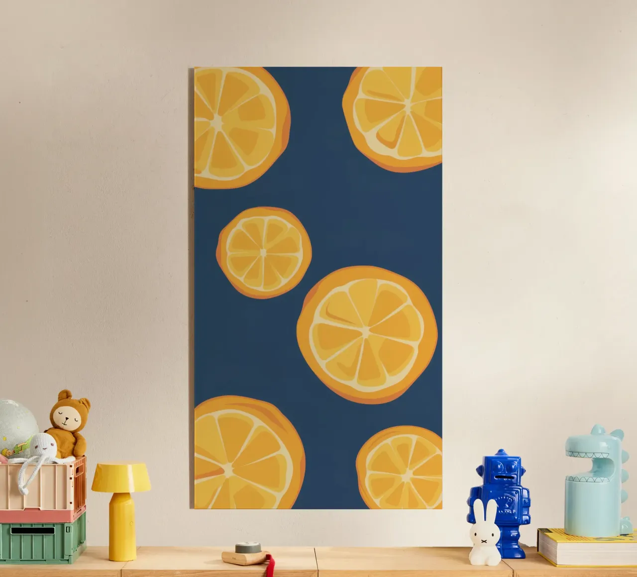 Orange Slice Pattern acryl van Pale Aura