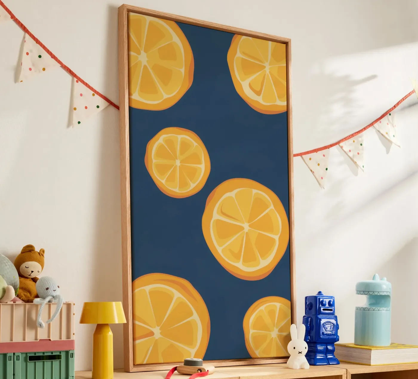 Orange Slice Pattern canvas by Pale Aura